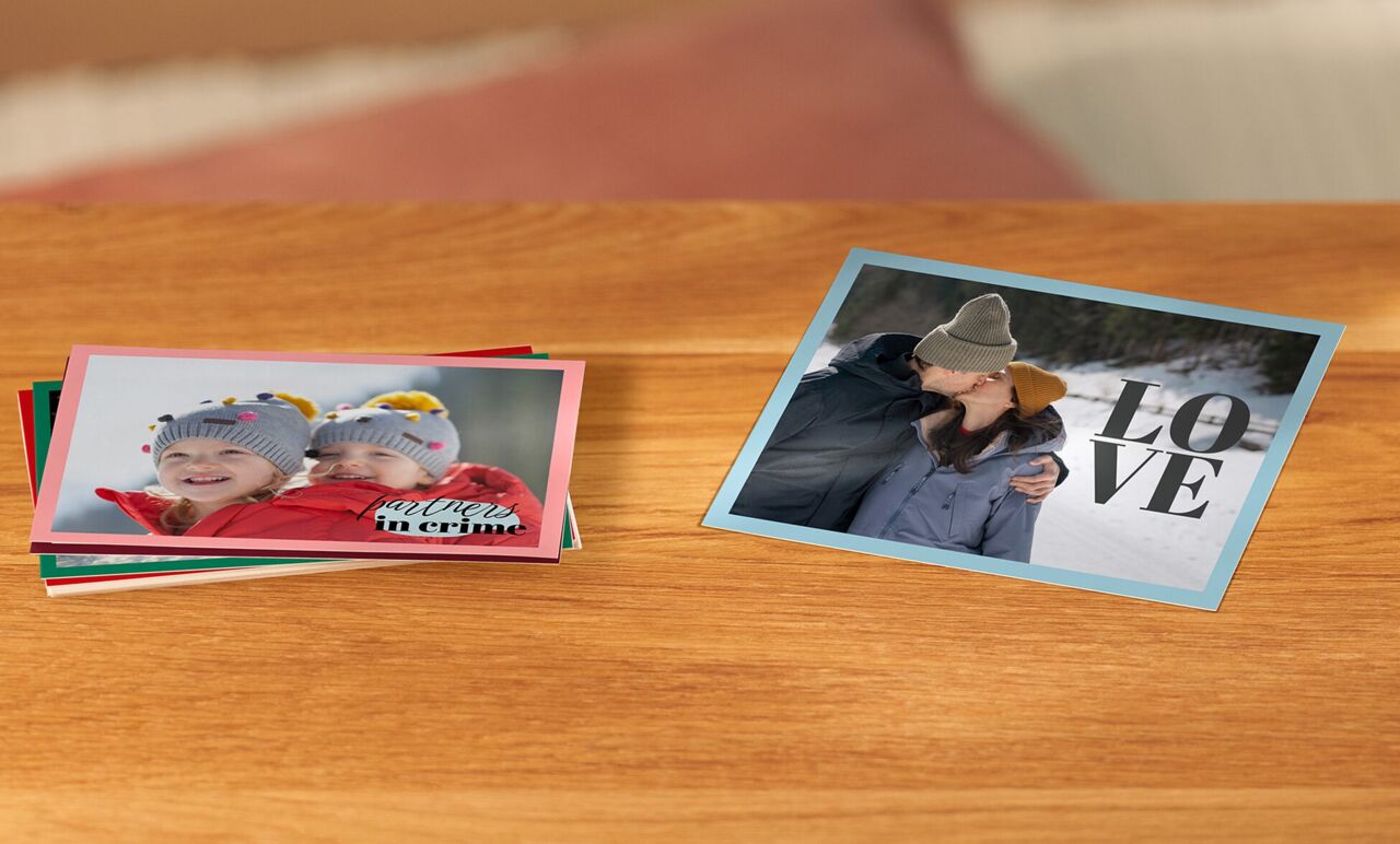 Sofortfotos mit Rahmen
